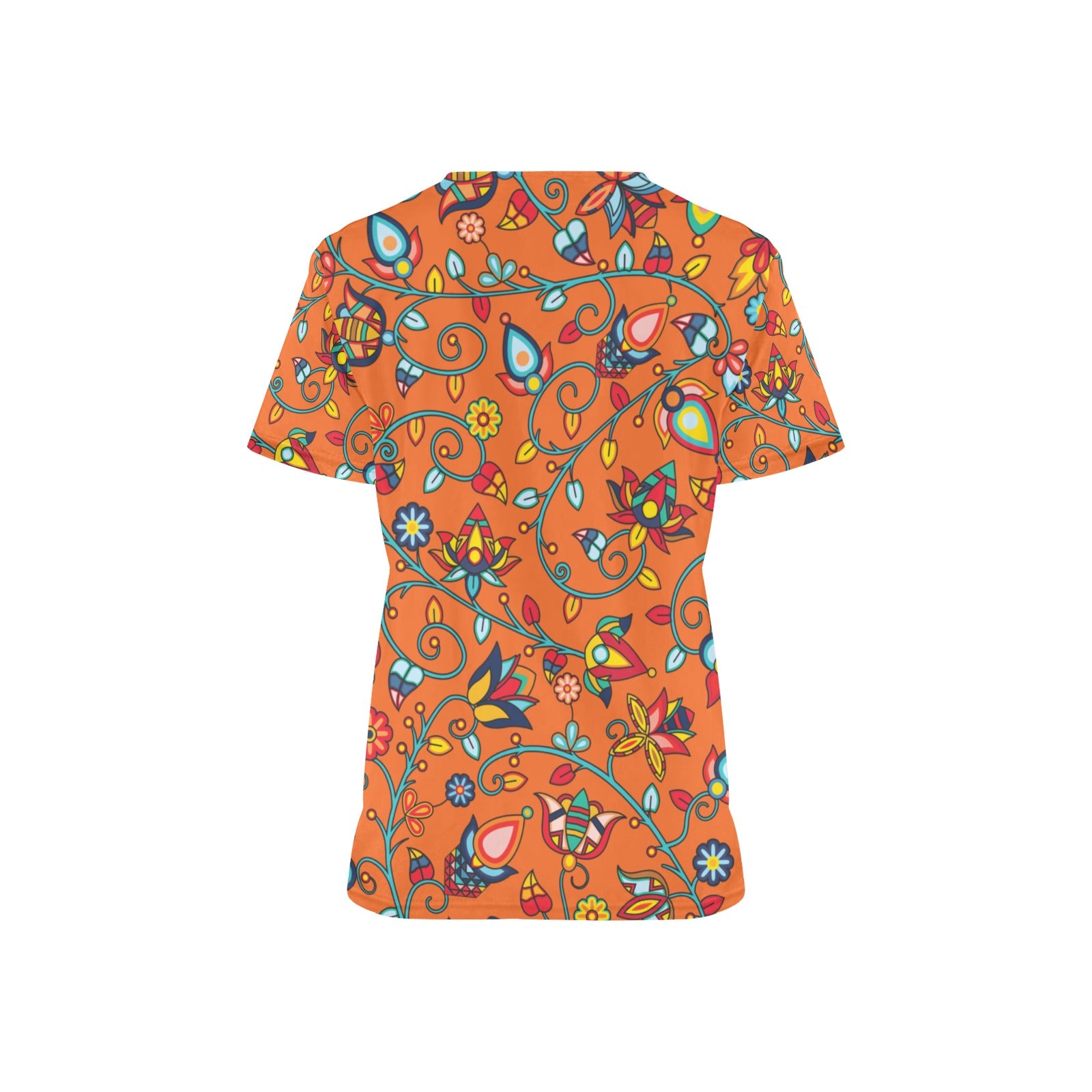 Thorny Path ECM Orange Scrub Top