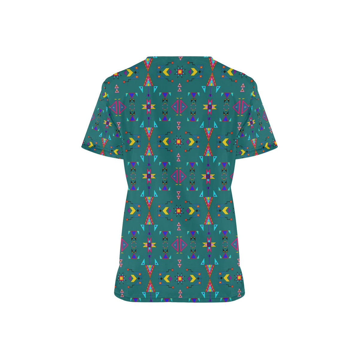 Enemy Territory Teal Scrub Top