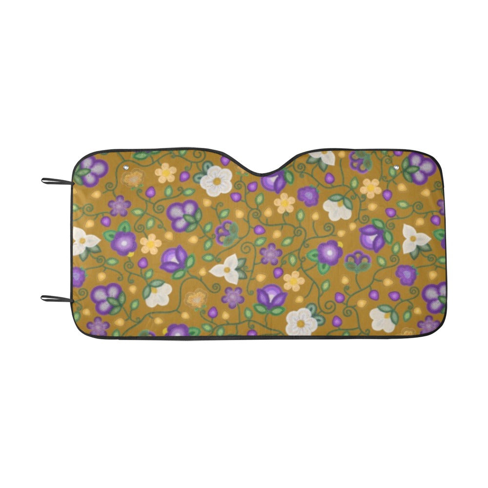 Midnight Moss Bloom Toffee Car Sun Shade 55"x30"