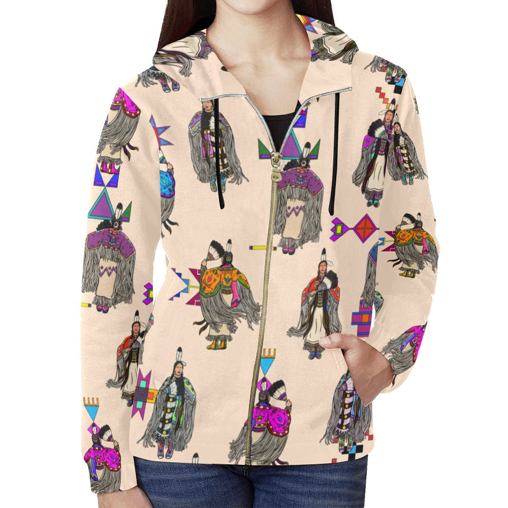 Women's Tradish Dancers Muslin Full Zip Hoodie for Women