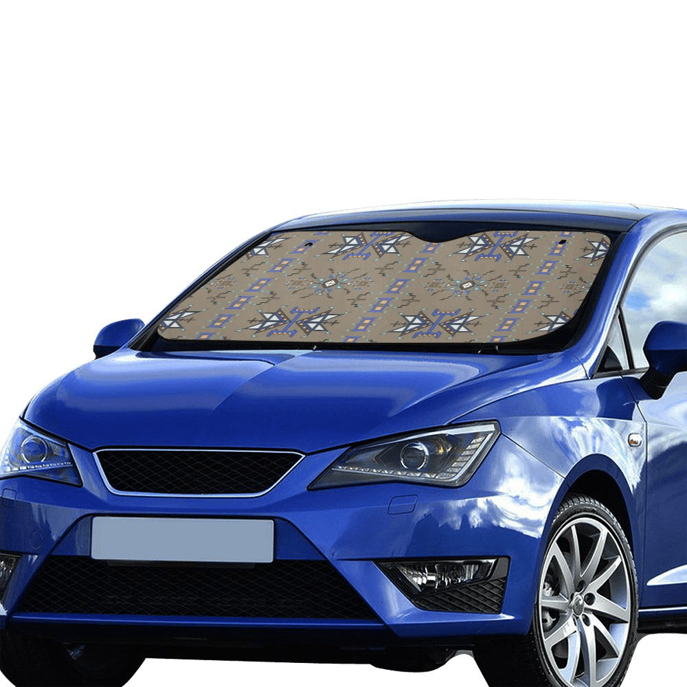 Eagle Strike Brown Car Sun Shade 55"x30"