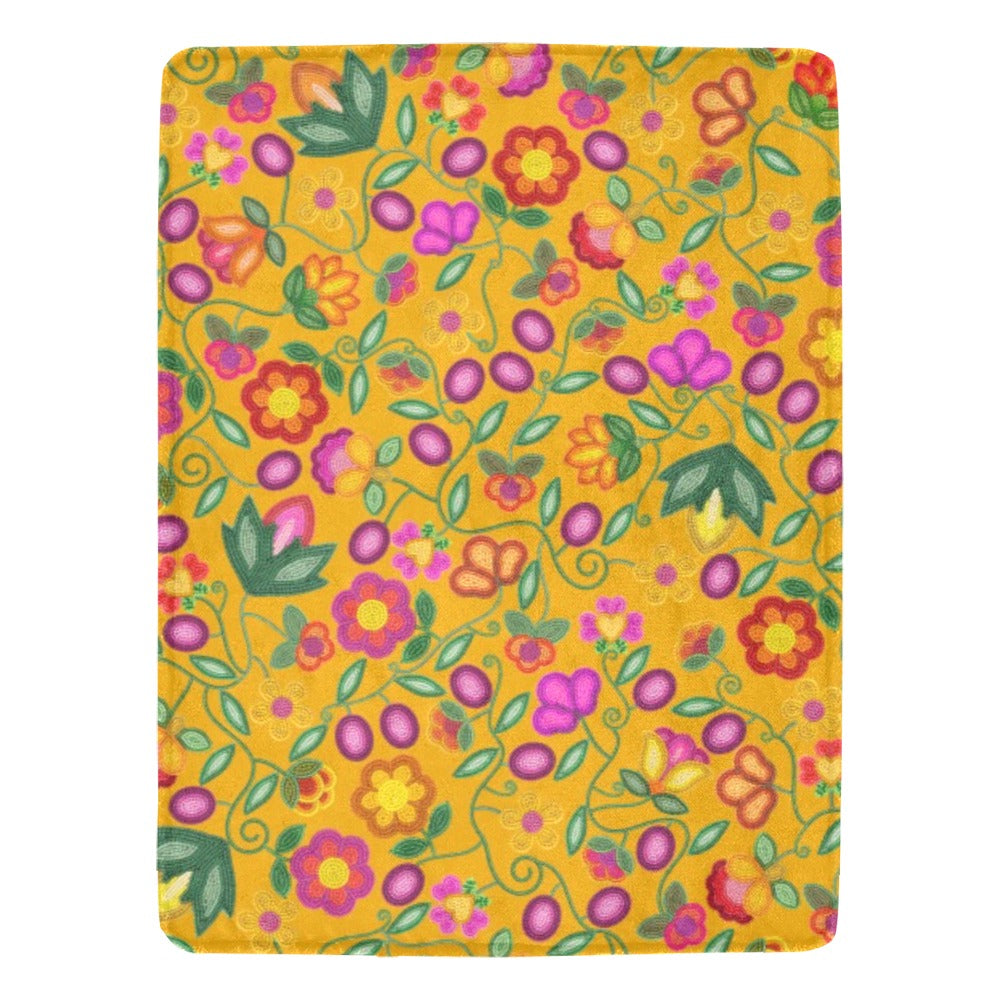 Boreal Bounty Yellow Ultra-Soft Micro Fleece Blanket 60"x80"