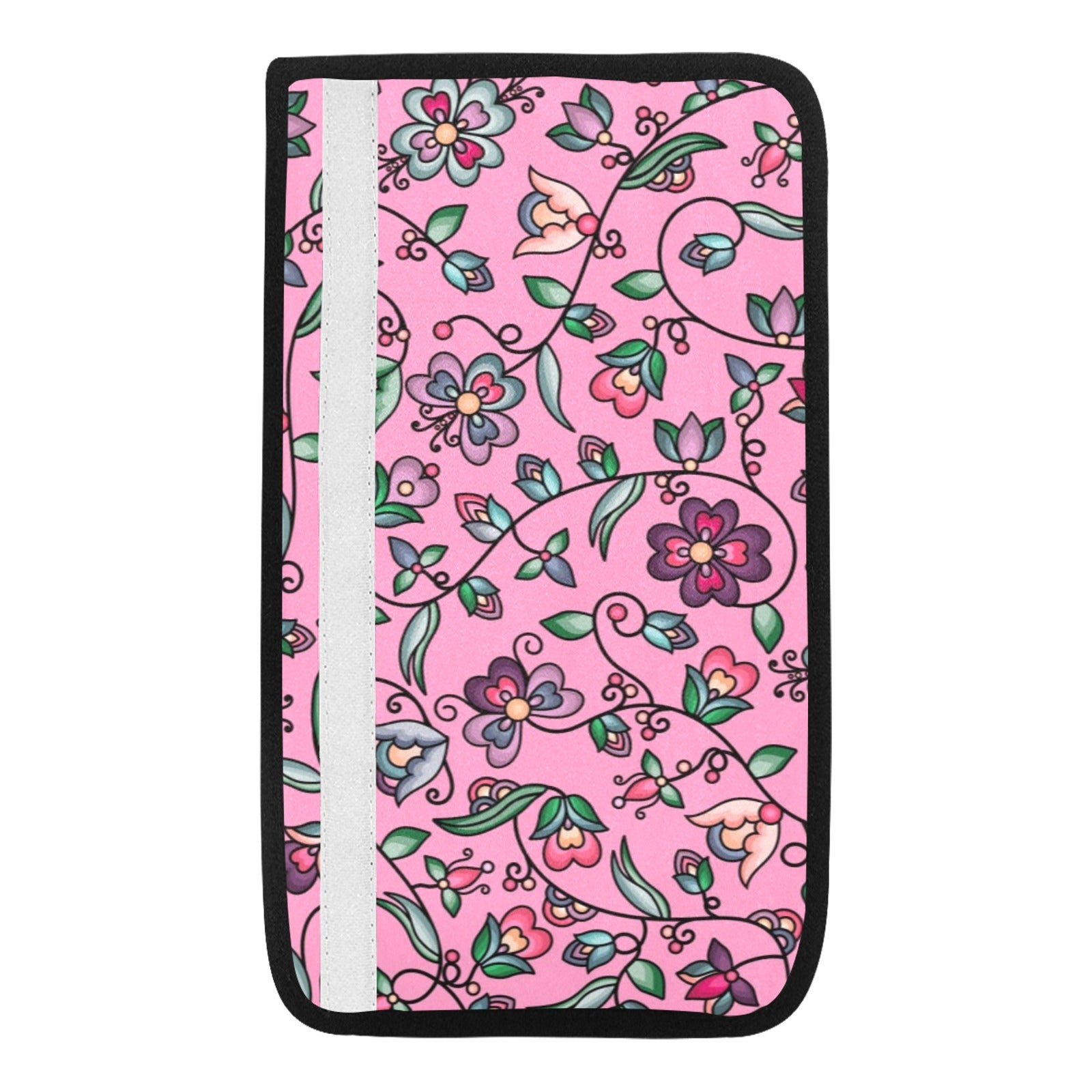 Amber Evening Garland Pink Car Seat Belt Cover 7''x12.6'' (Pack of 2)
