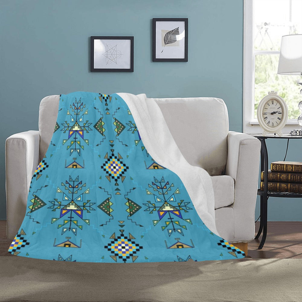 Bear Shield Blue Ultra-Soft Micro Fleece Blanket 50"x60"