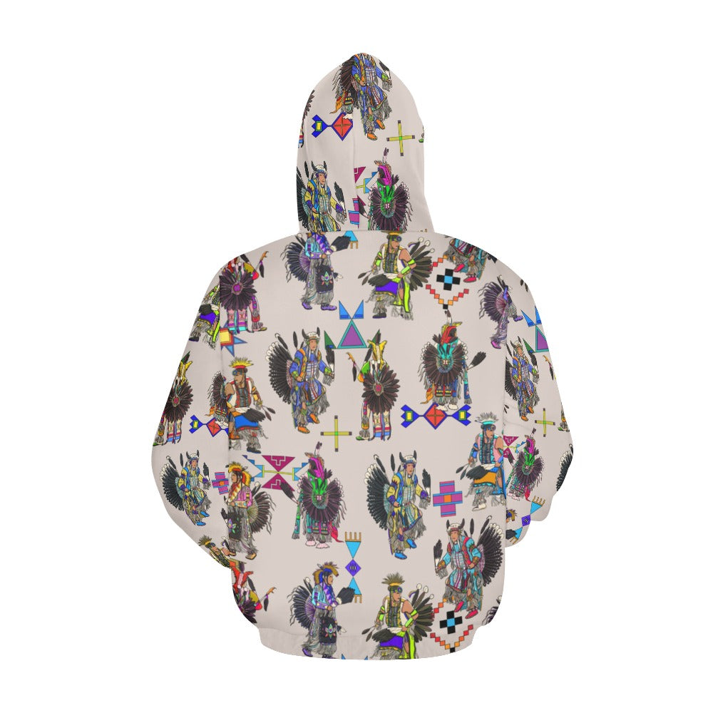 Men's Tradish Dancers Muslin White Hoodie for Women (USA Size)