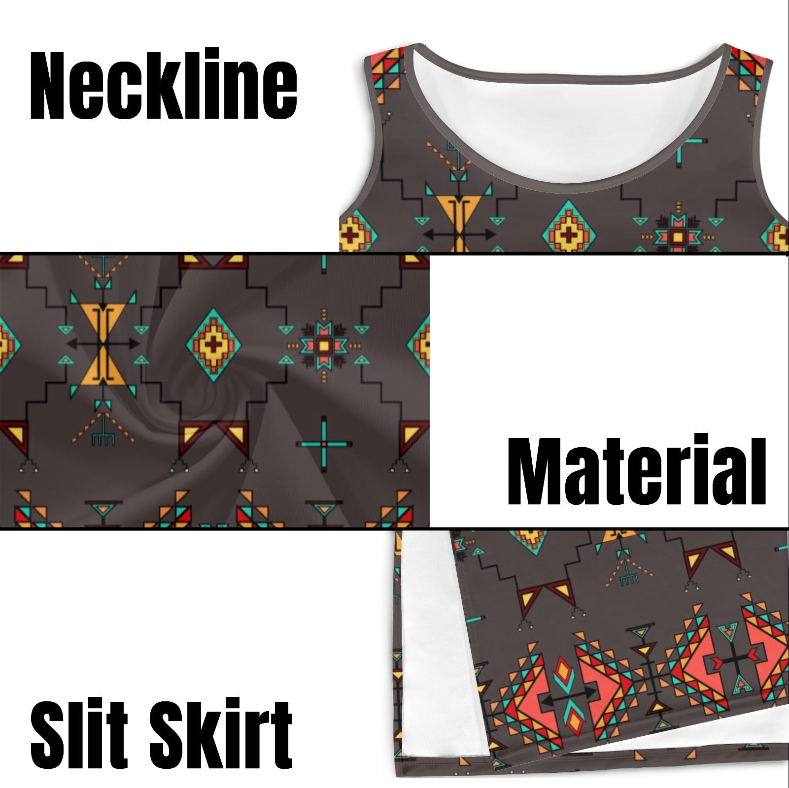 Thunder Flight Gray Phaedra Sleeveless Open Fork Long Dress