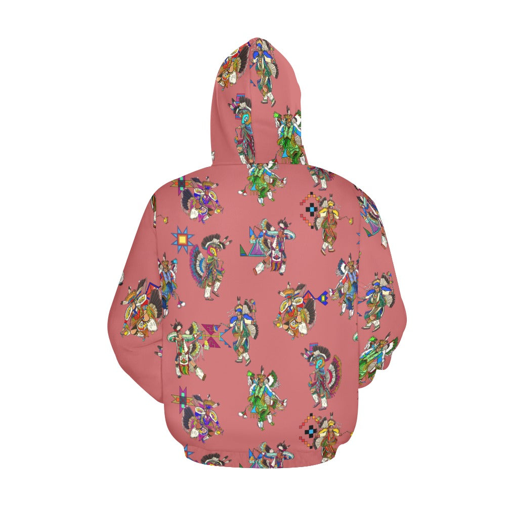 Men's Fancy Dancers Terra Cotta Hoodie for Men (USA Size)