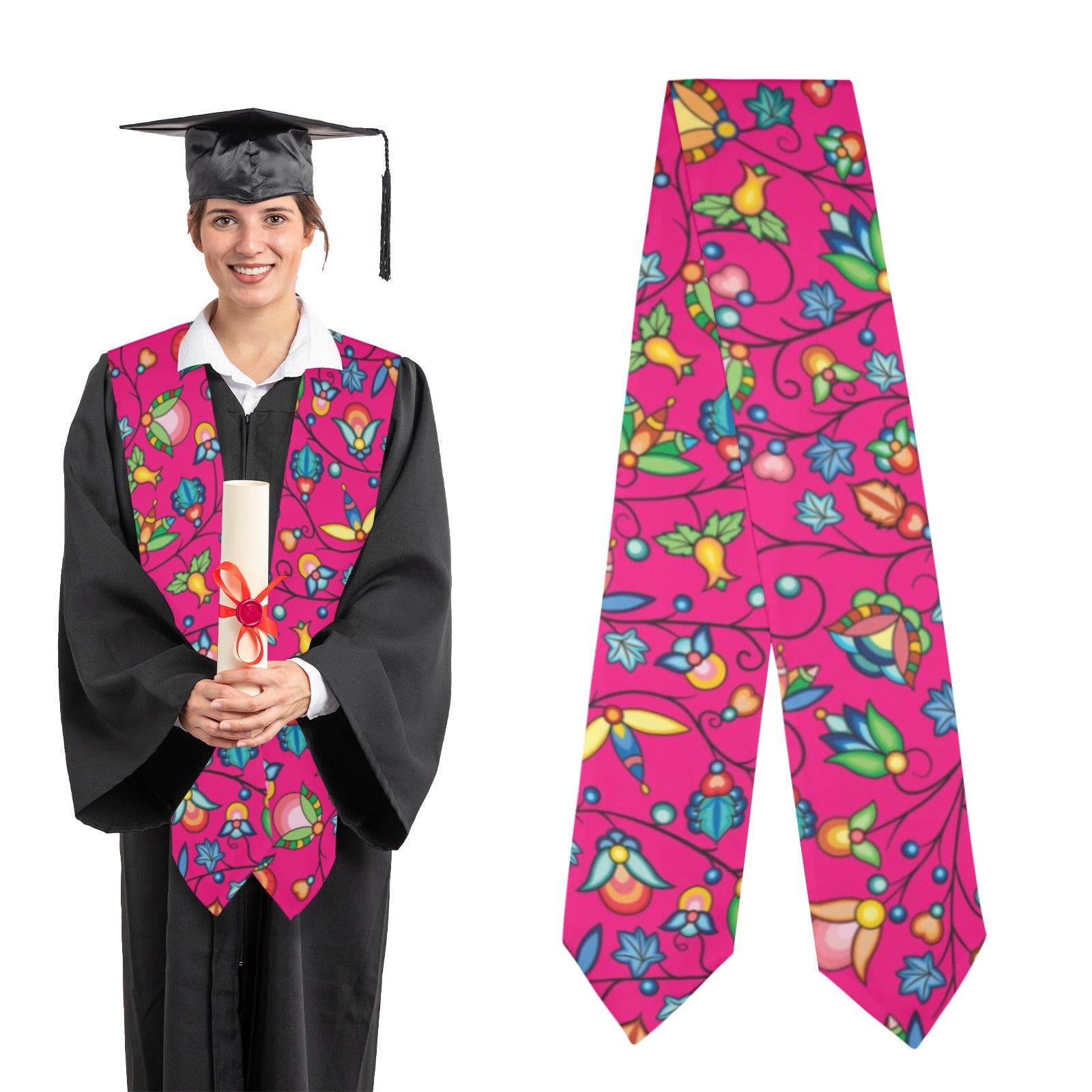 Prairie Plains Spirit Pink Graduation Stole