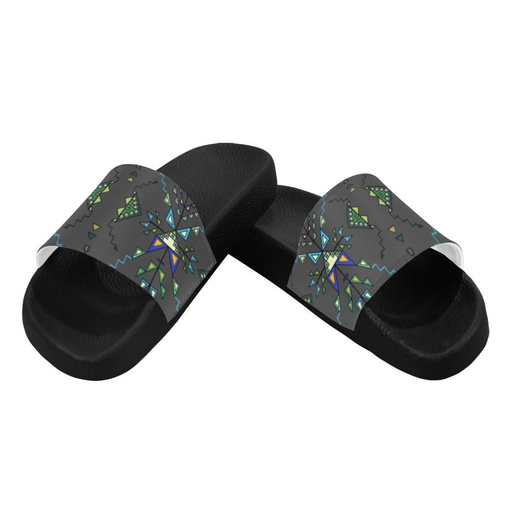 Bear Shield Gray Men's Slide Sandals