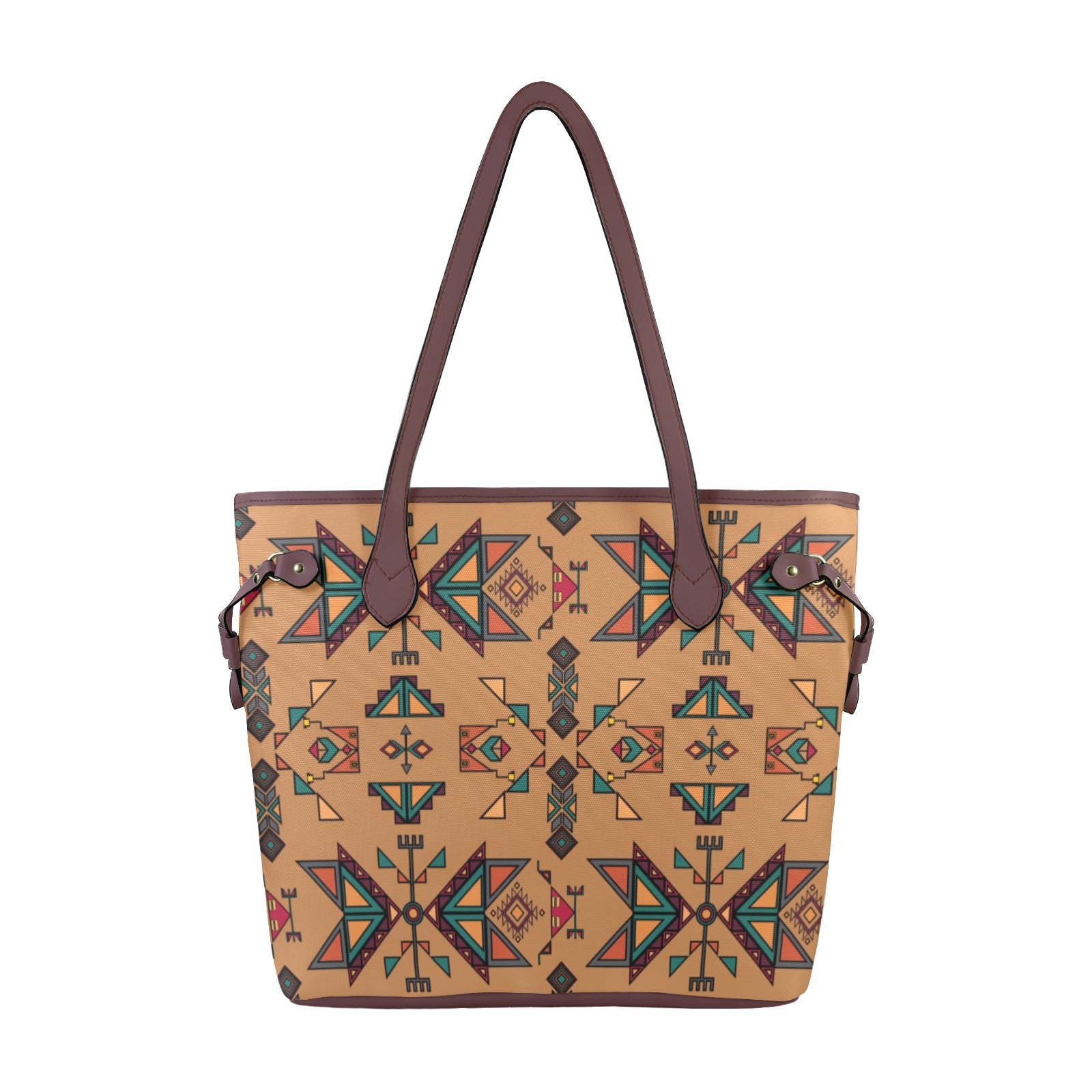 Arrow Dawn Brown Clover Canvas Tote Bag