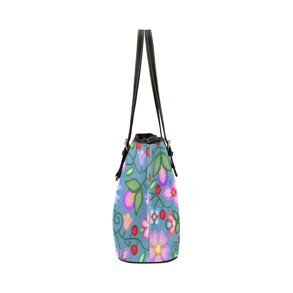 Petal Harmony River Leather Tote Bag/Large