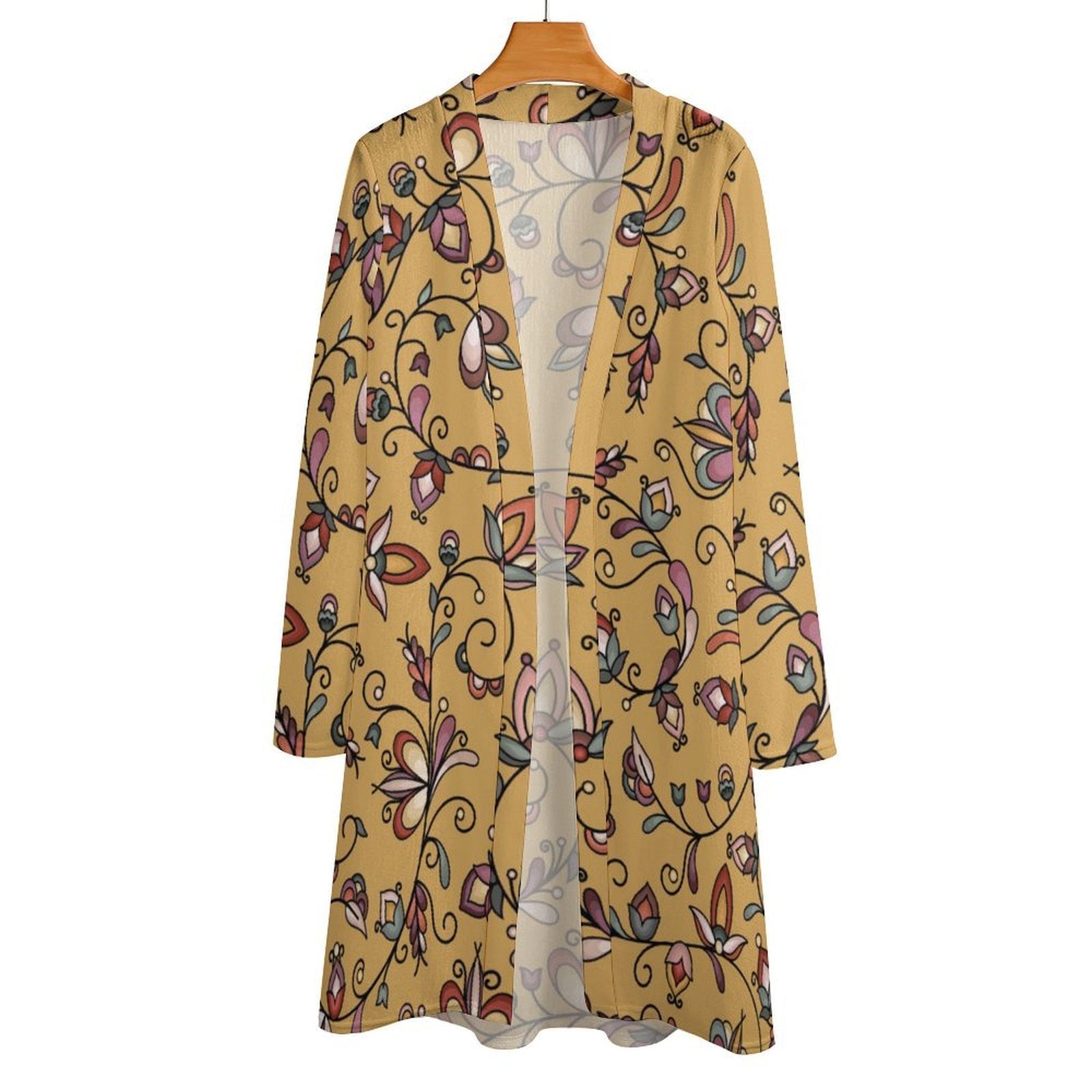 Burnt Sky Petals Gold Cardigan