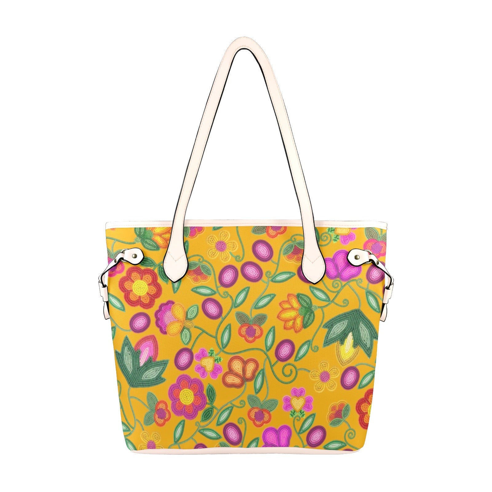 Boreal Bounty Yellow Clover Canvas Tote Bag
