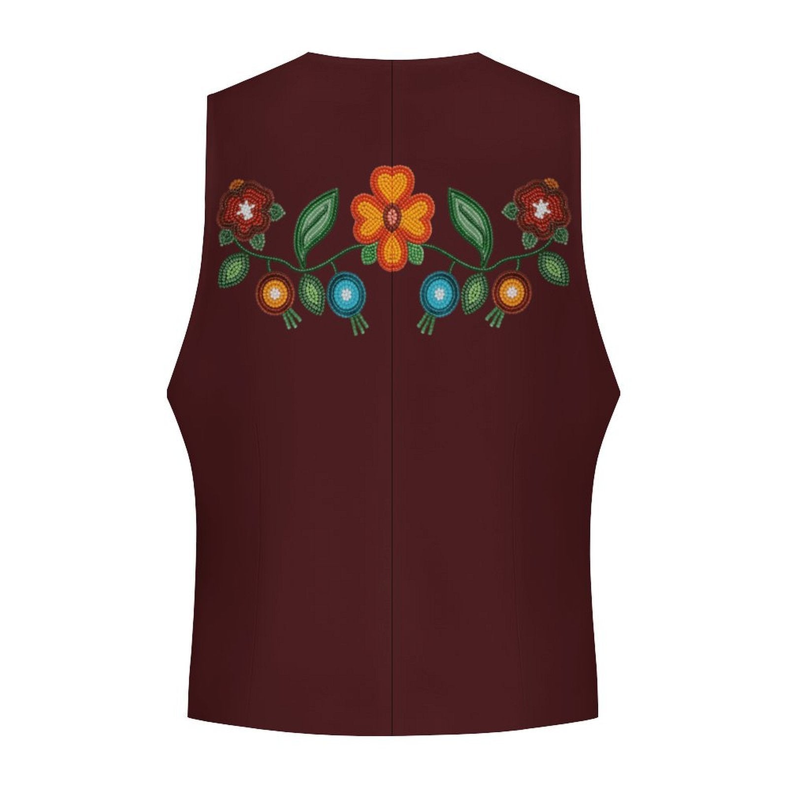 Prairie Fire Petals 1 Men's Sleeveless Suit Vest