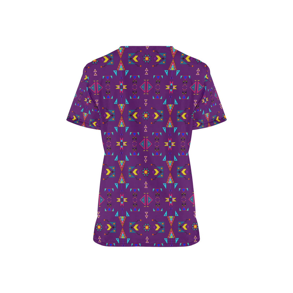 Enemy Territory Berry Scrub Top