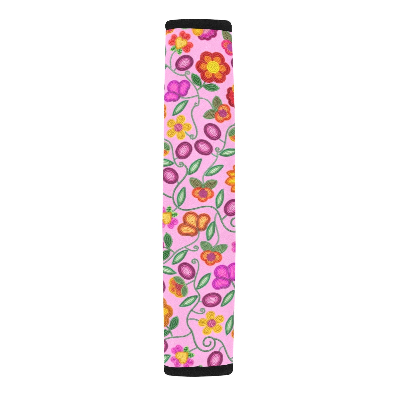 Boreal Bounty Pink Car Seat Belt Cover 7''x12.6'' (Pack of 2)