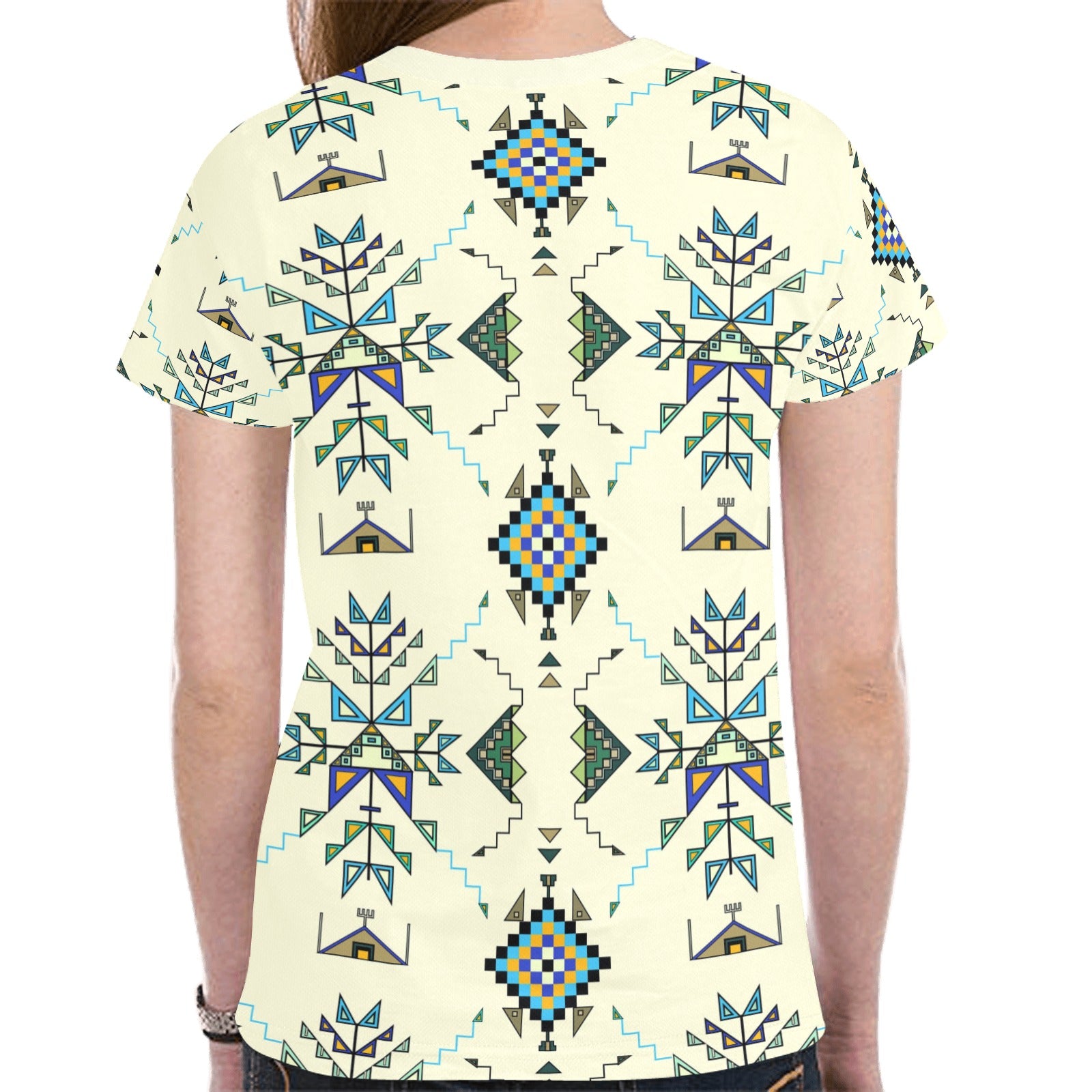 Bear Shield Cream T-shirt for Women