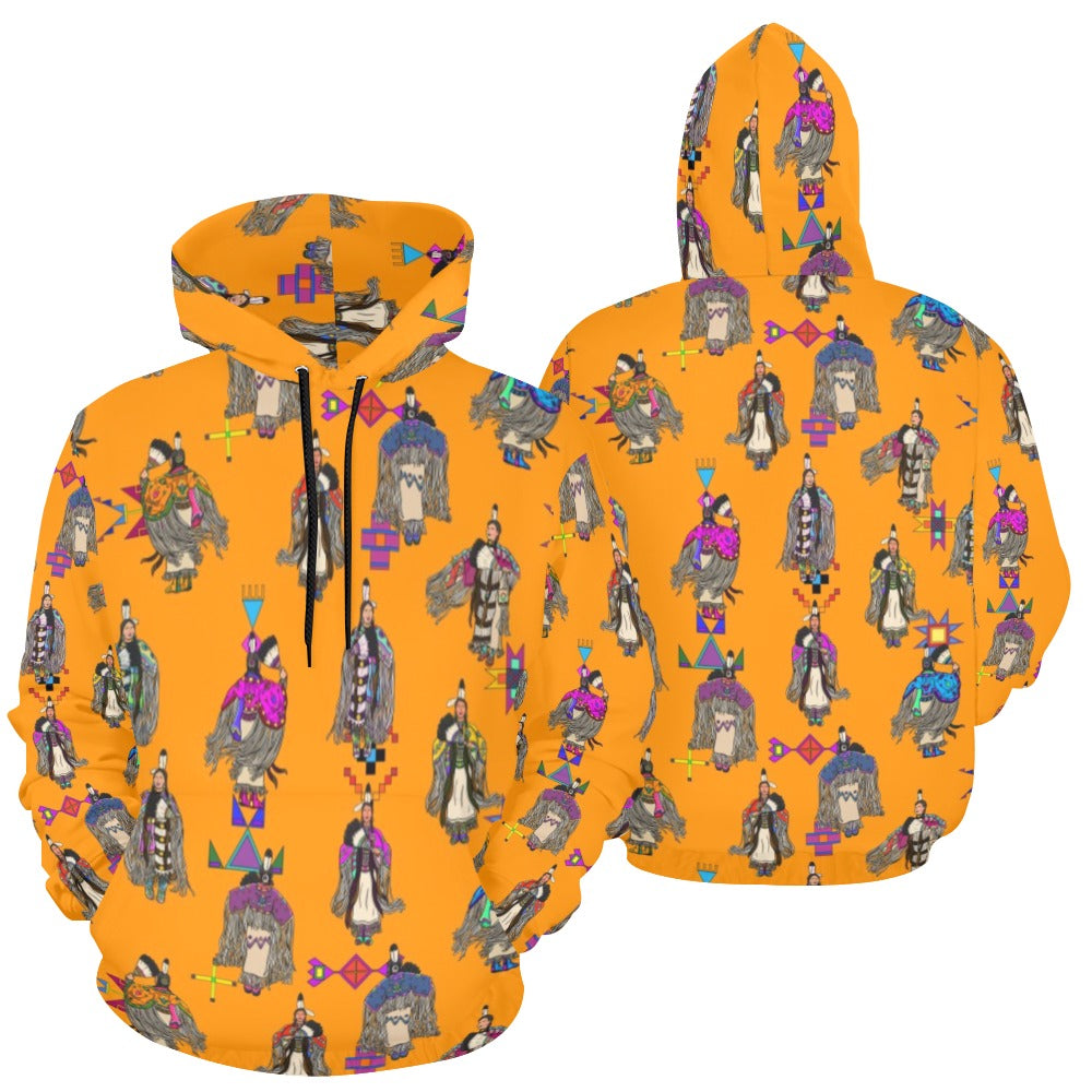 Women's Tradish Dancers Orange Hoodie for Women (USA Size)