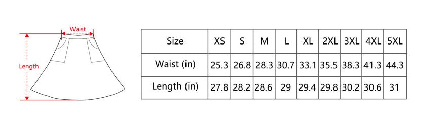 Cedar Wind Bloom Elastic Waist Pocket Midi Skirt