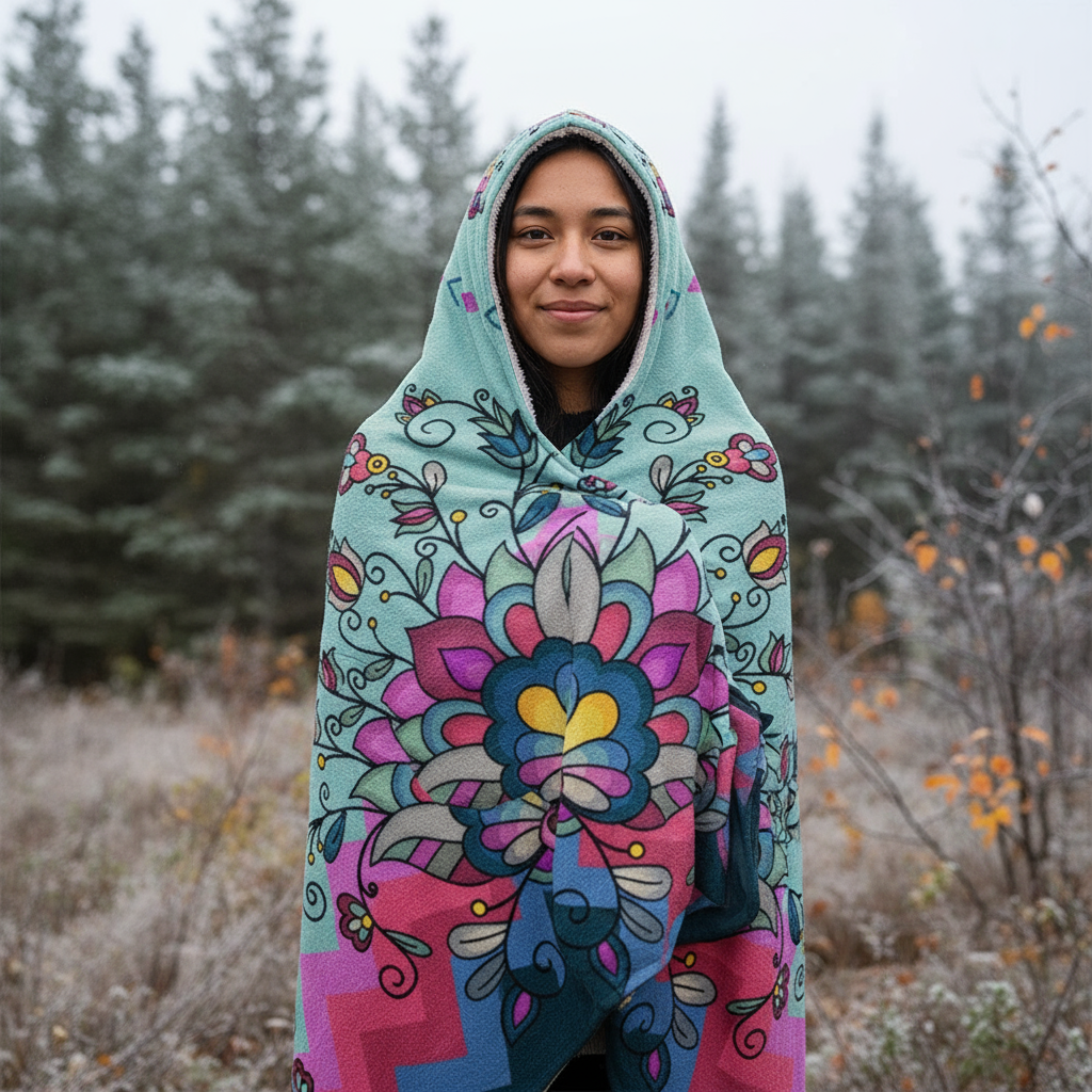 Autumn Bundle Blessing Women's Hooded Blanket