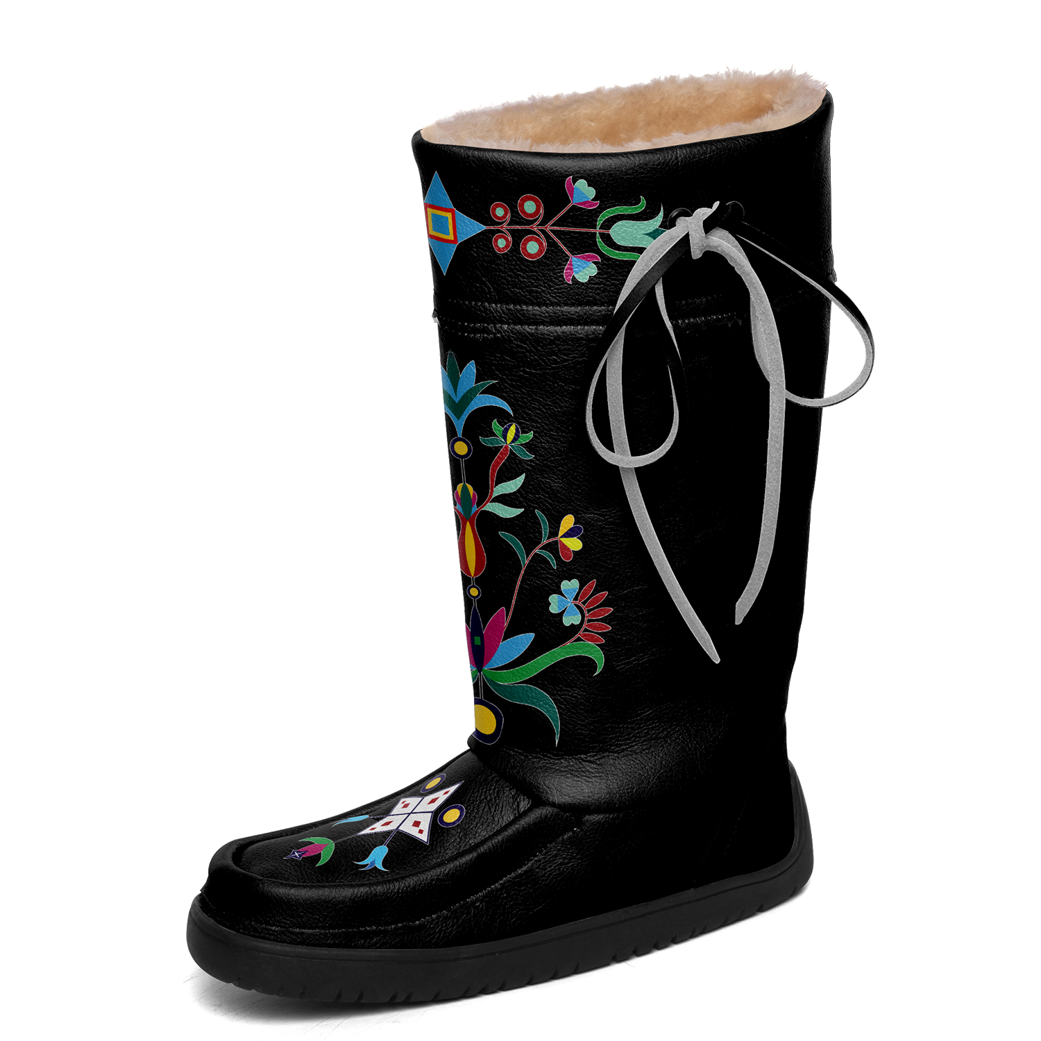 New Age Quill Black Real Leather MocLux