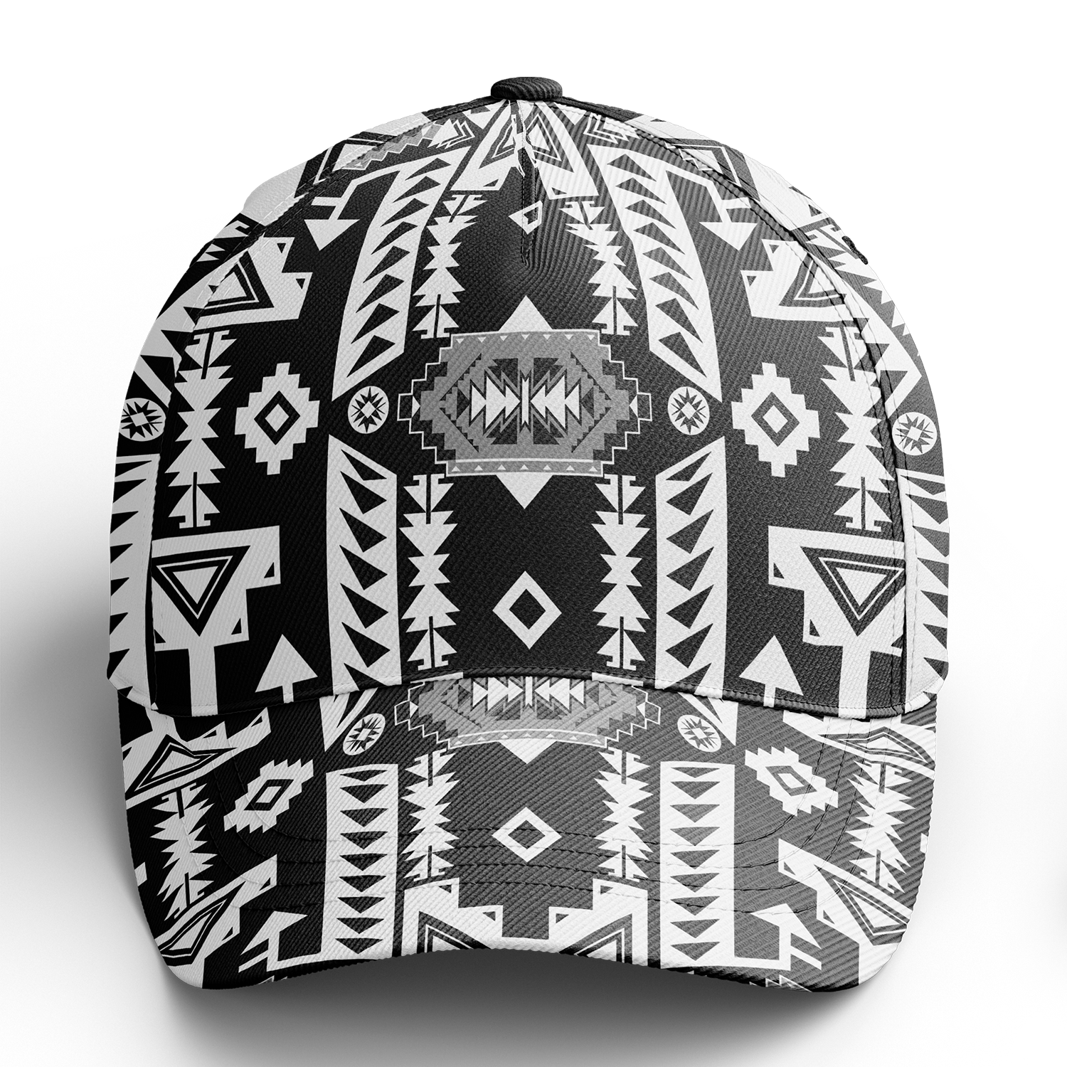 Chiefs Mountain Black and White Snapback Hat