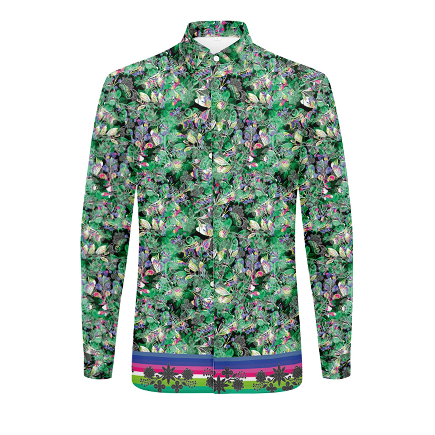 Culture in Nature Green Men's Long Sleeve Dress Shirt