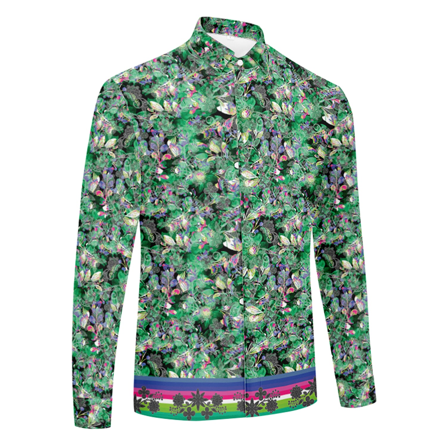 Culture in Nature Green Men's Long Sleeve Dress Shirt