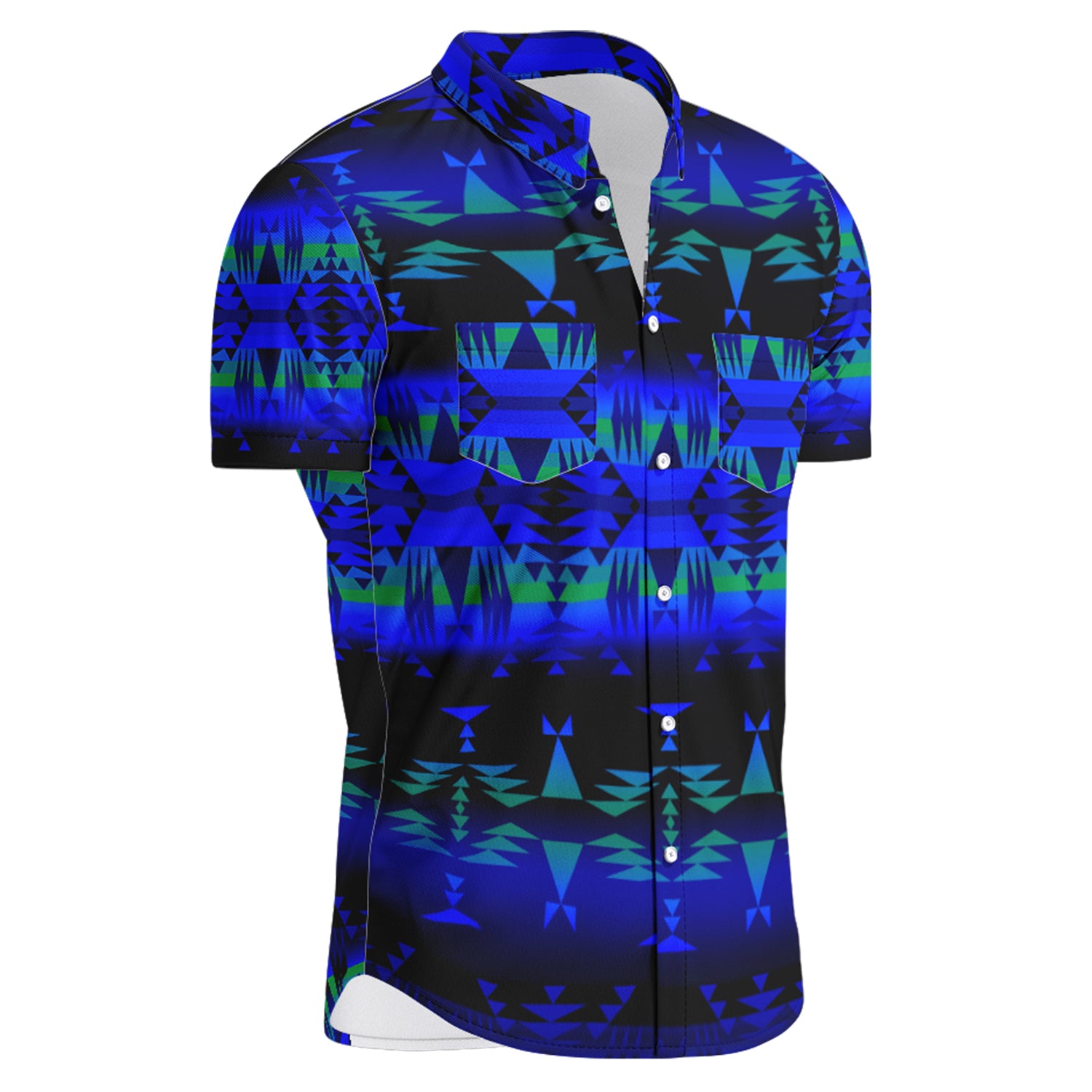 Between the Blue Ridge Mountains Hawaiian-Style Button Up Shirt