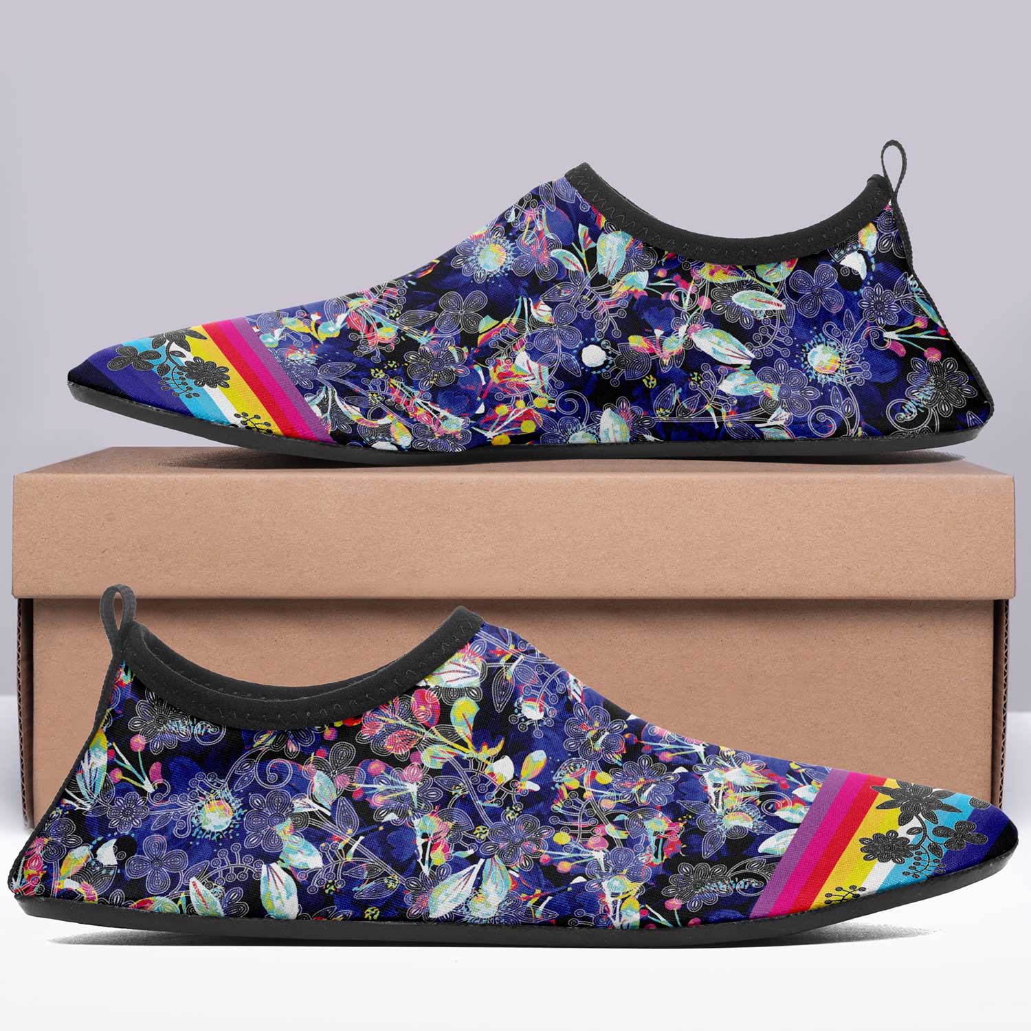 Culture in Nature Blue Kid's Sockamoccs Slip On Shoes