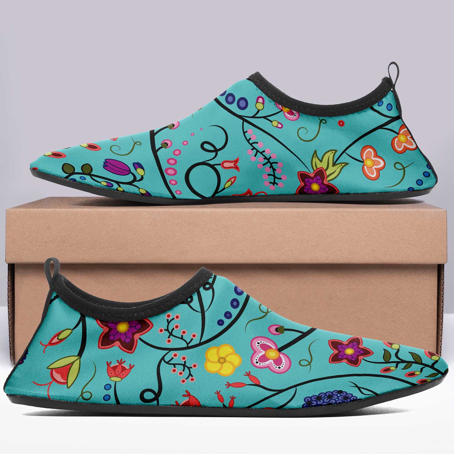 Fresh Fleur Sky Kid's Sockamoccs Slip On Shoes