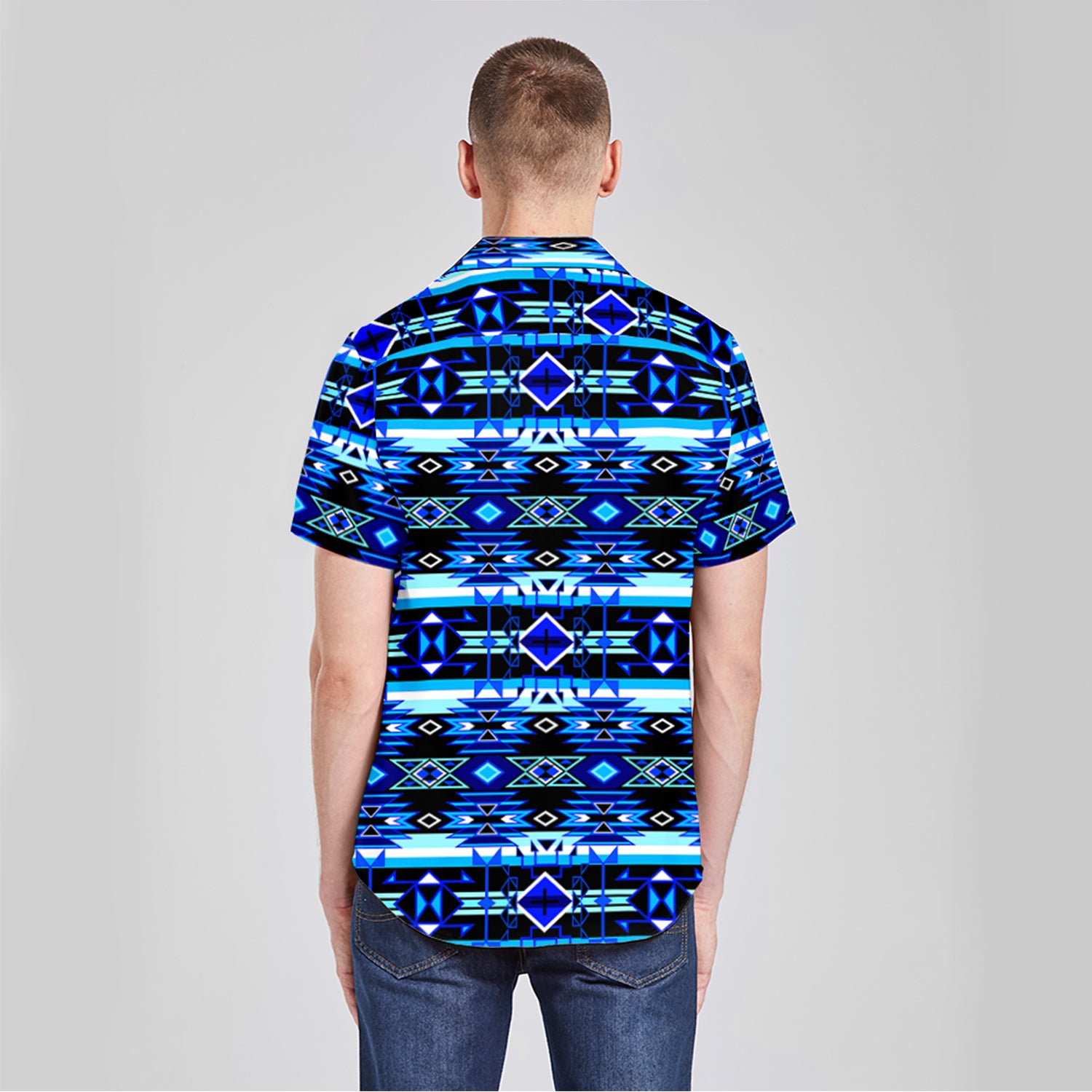 Force of Nature Winter Night Button Up Silk Shirt