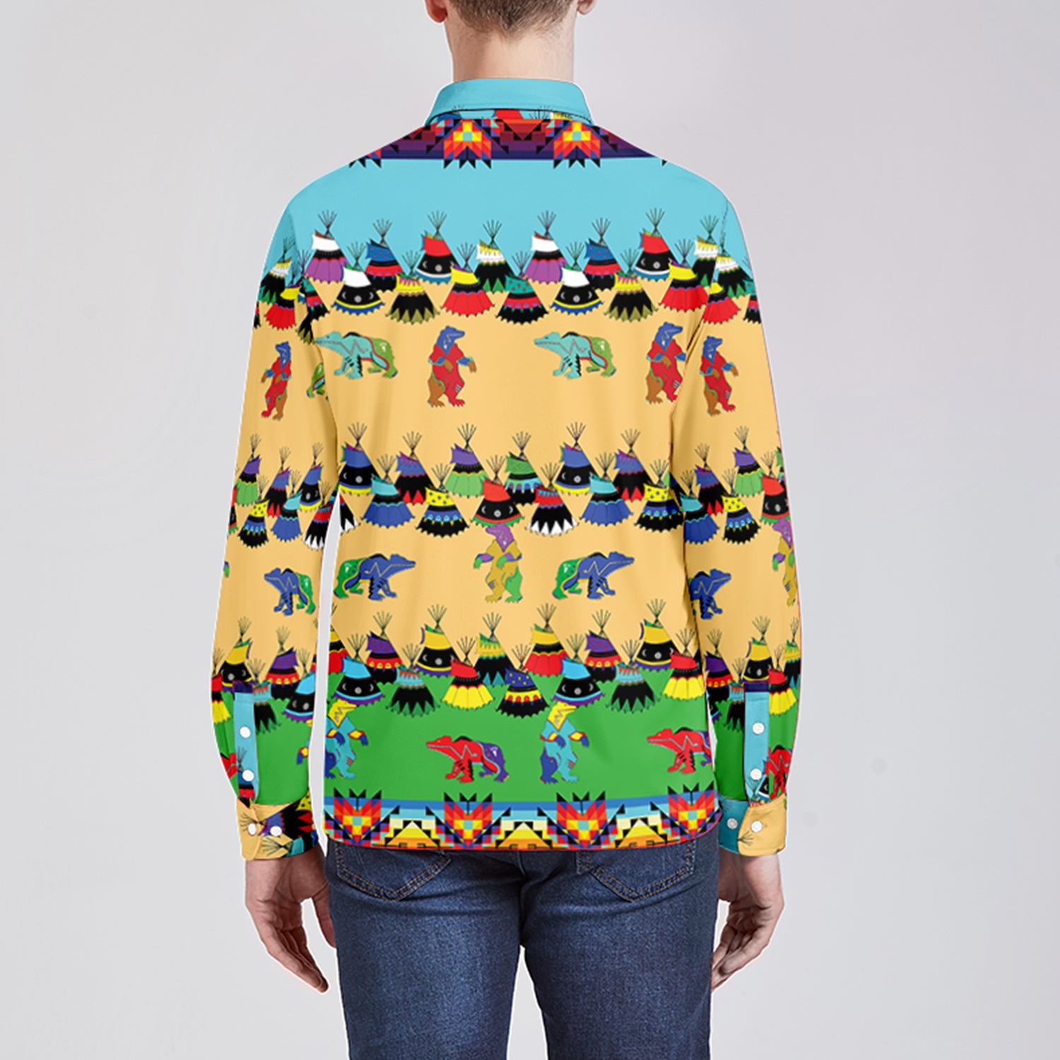 Bear Medicine Men's Long Sleeve Dress Shirt