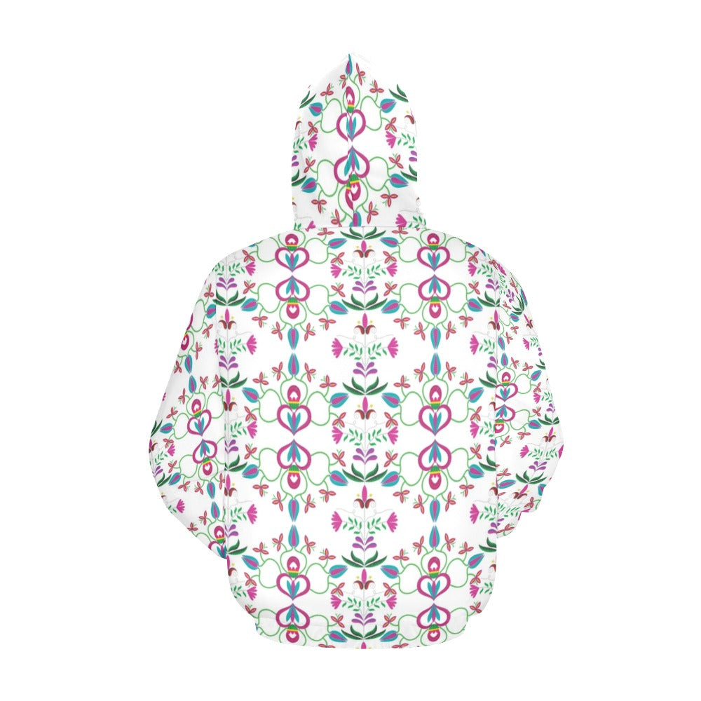 Quilled Divine White Hoodie for Men (USA Size)