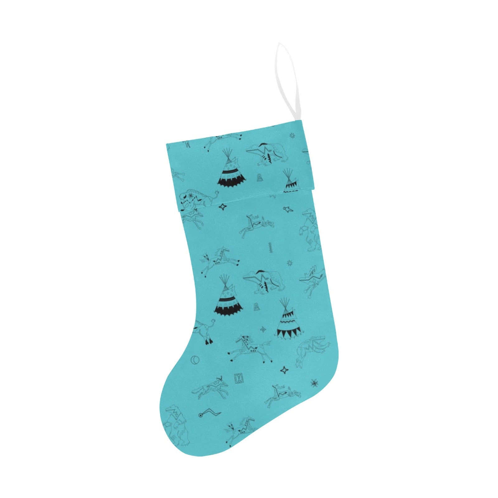Ledger Dabbles Torquoise Christmas Stocking