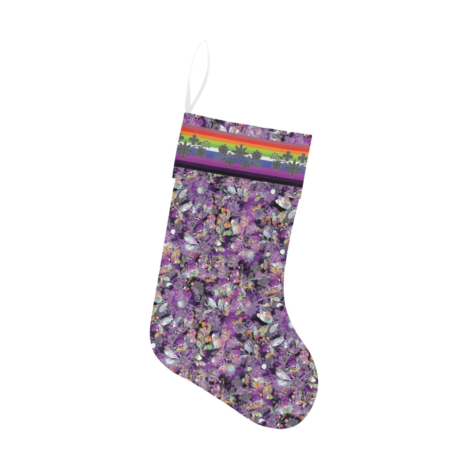 Culture in Nature Purple Christmas Stocking