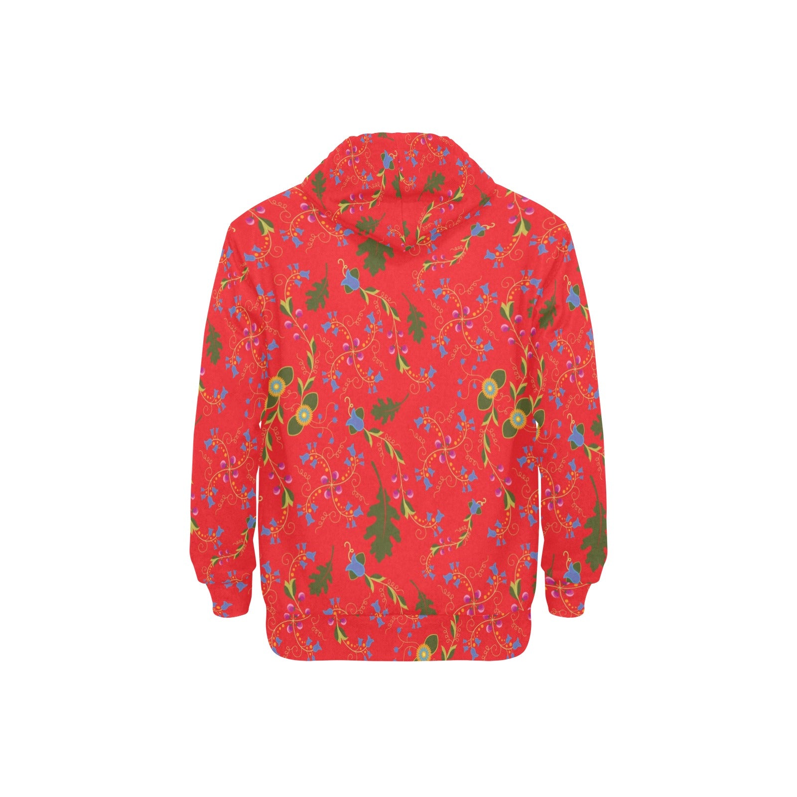 Vine Life Scarlet Men's Long Sleeve Fleece Hoodie