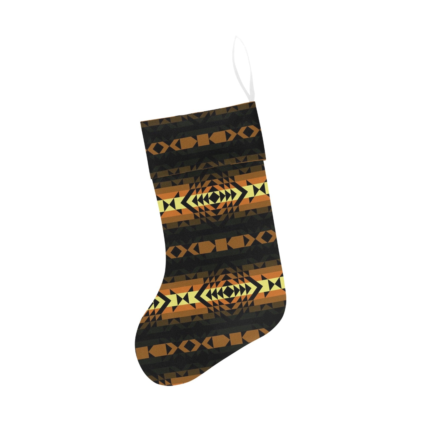 Black Rose Spring Canyon Tan Christmas Stocking