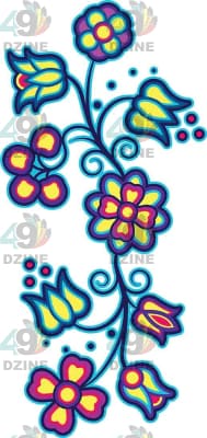 11 IN Petal Parade Sleeve Transfers 49 Dzine