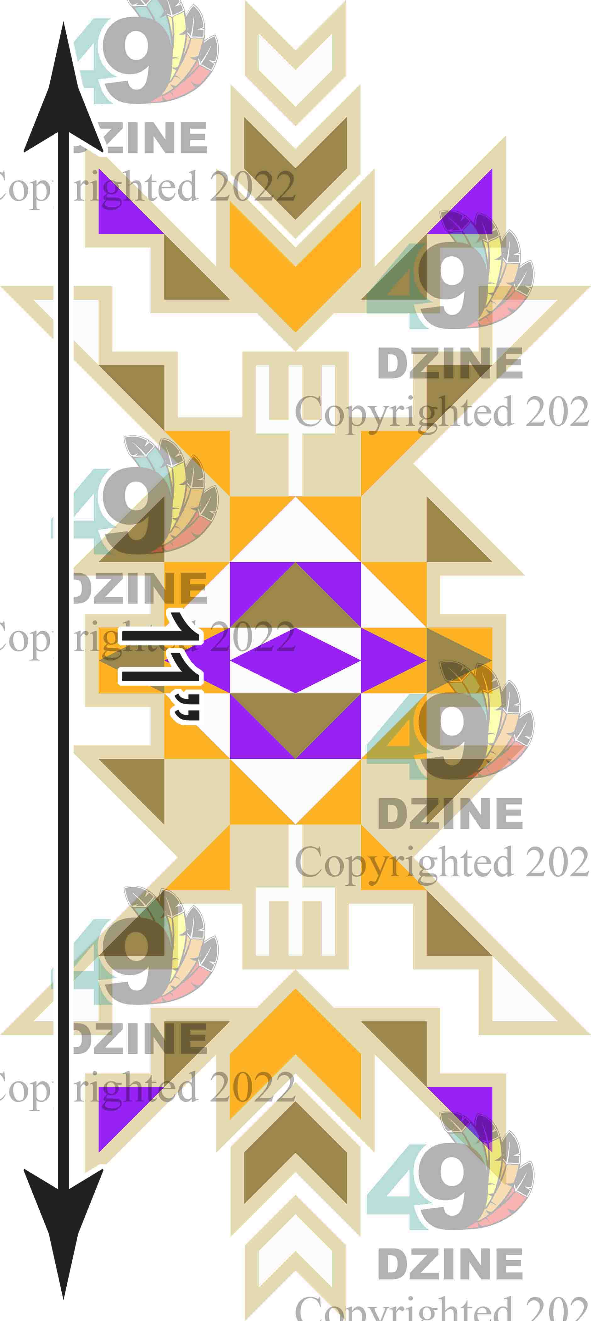 11-inch Geometric Transfer Geo Sunset Transfers 49 Dzine