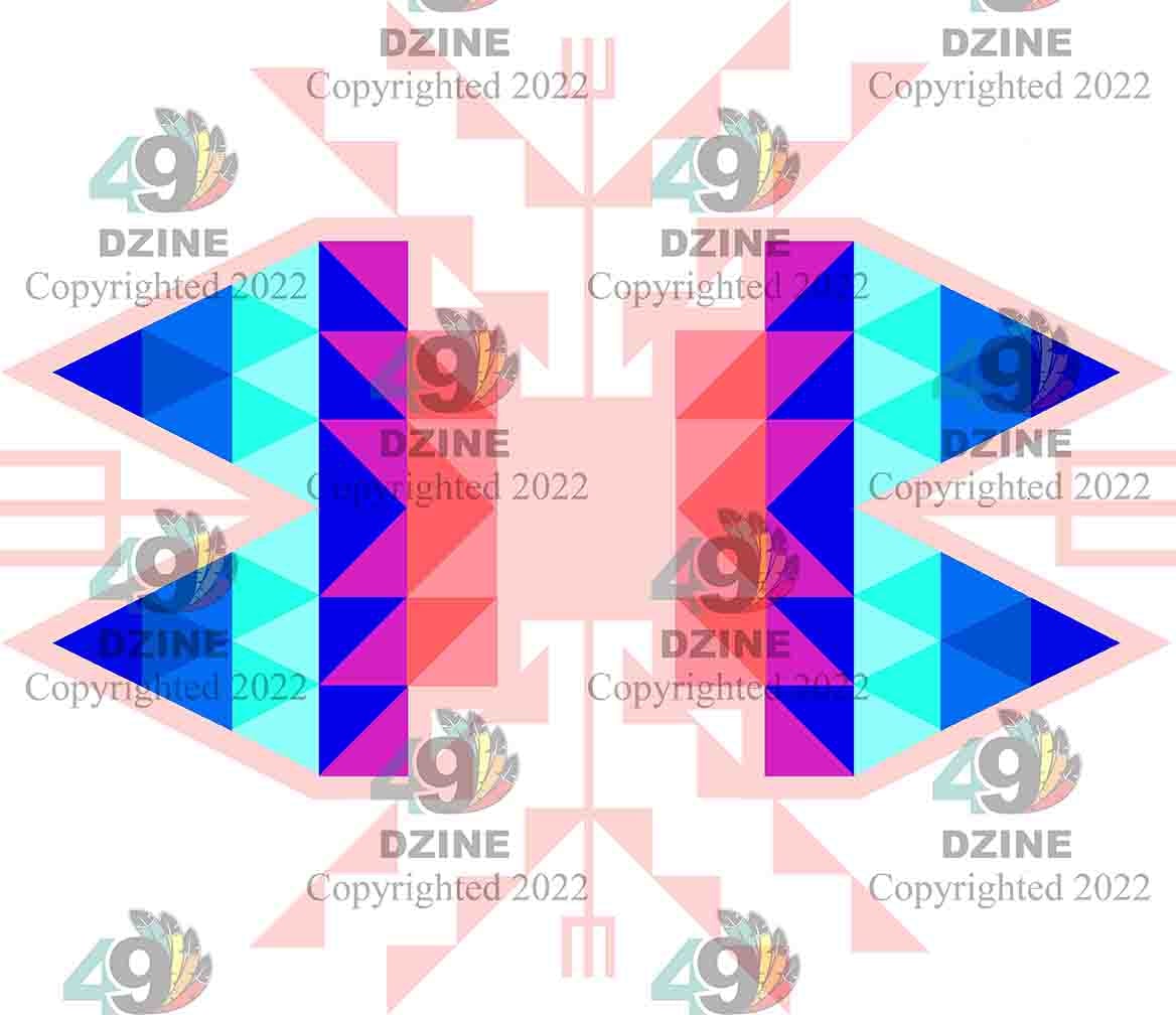 11-inch Geometric Transfer Sacred Trust Transfers 49 Dzine Sacred Trust light rose
