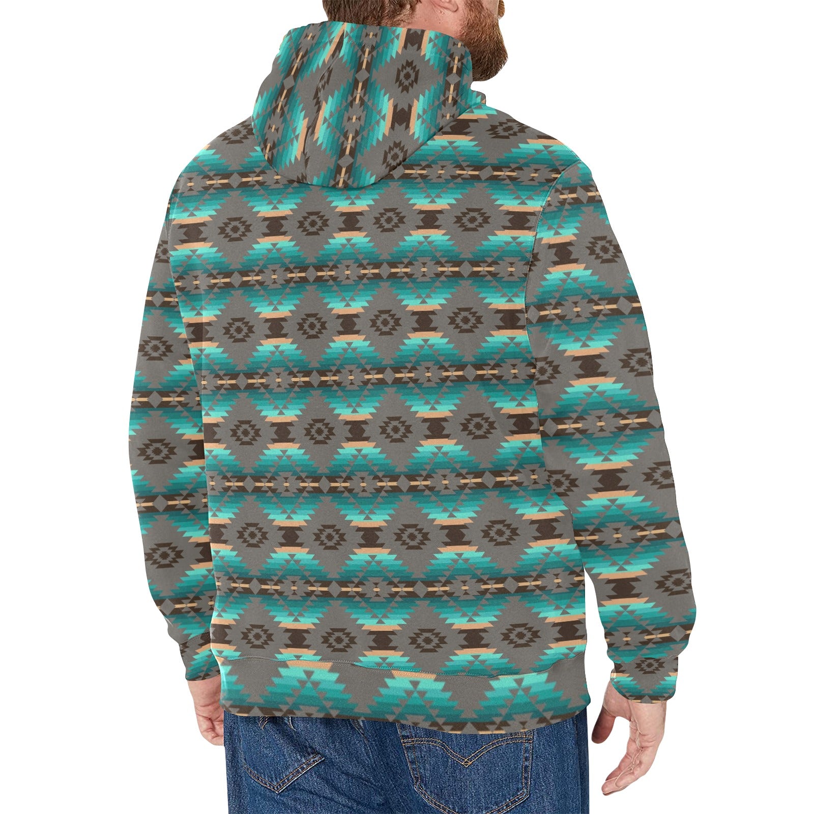 Cree Confederacy Men's Long Sleeve Fleece Hoodie
