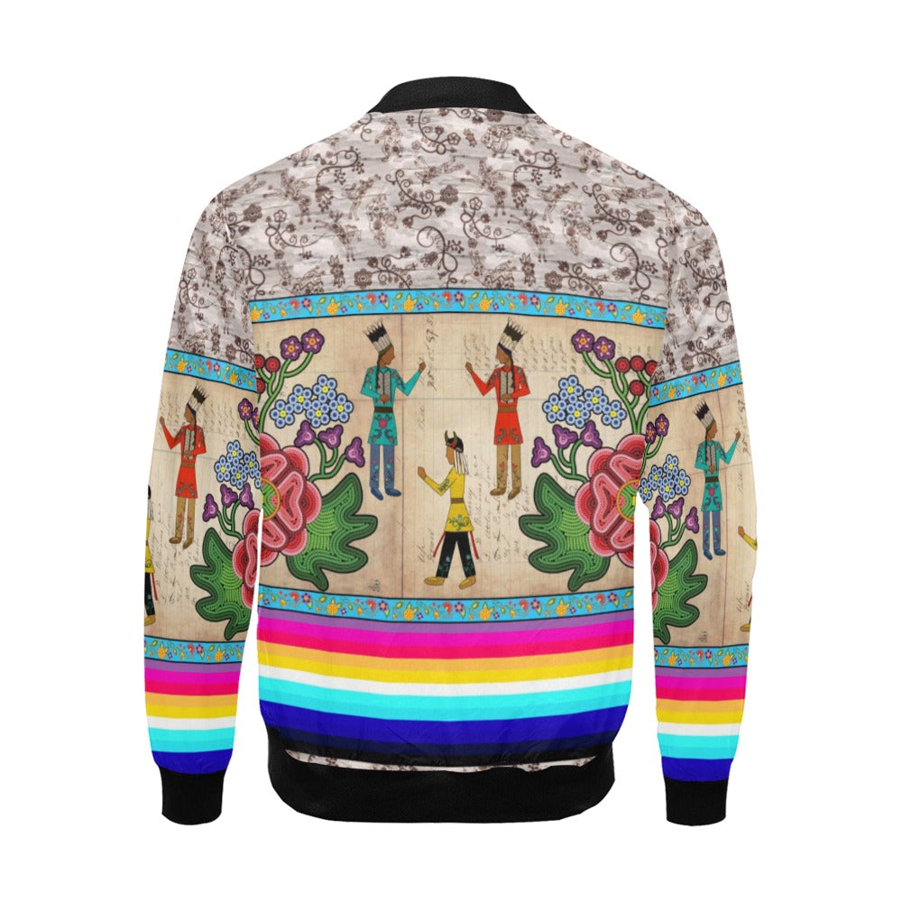 Kinship Ties All Over Print Bomber Jacket for Men