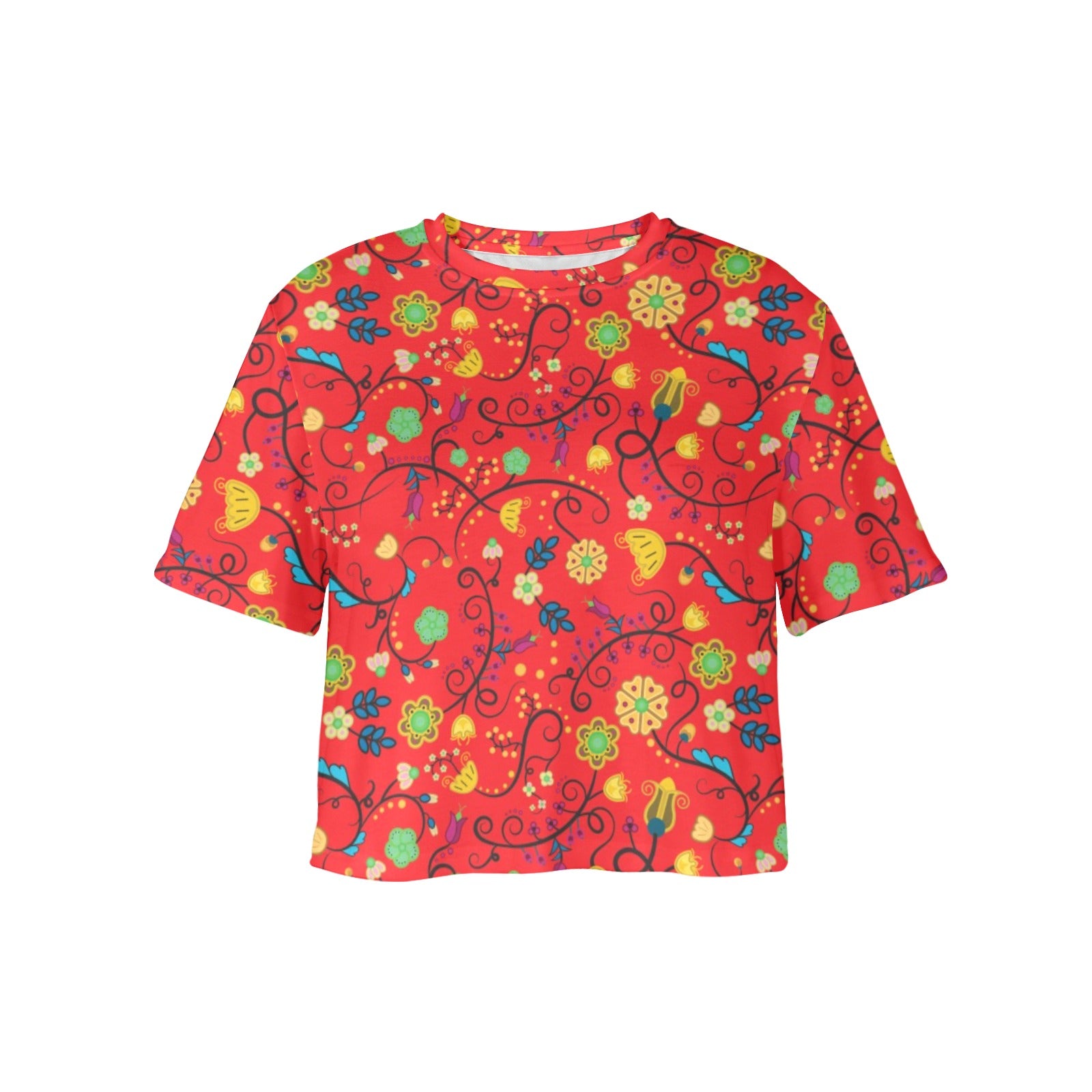 Nipin Blossom Fire Women's Cropped T-shirt