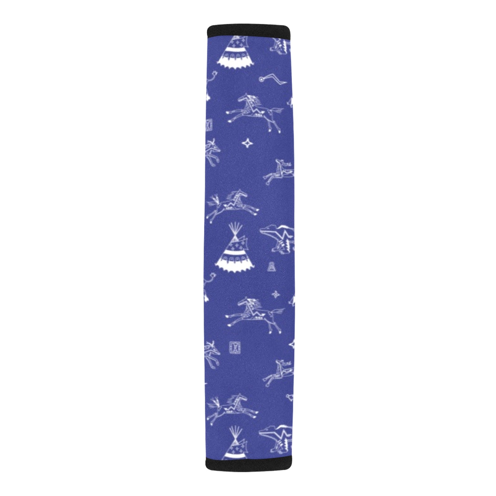 Ledger Dabbles Blue Car Seat Belt Cover 7''x12.6'' (Pack of 2)