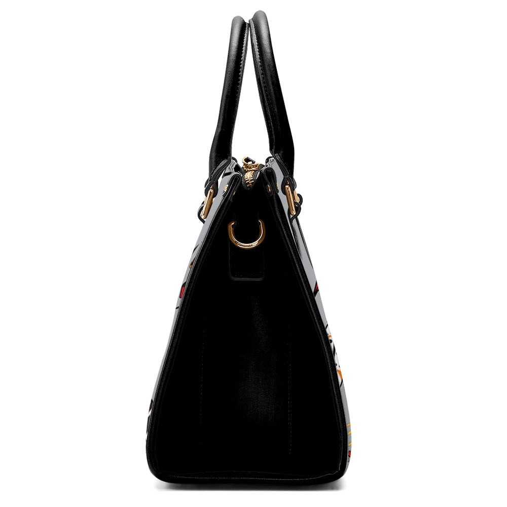 ECM Prayer Feathers Grey Convertible Hand or Shoulder Bag