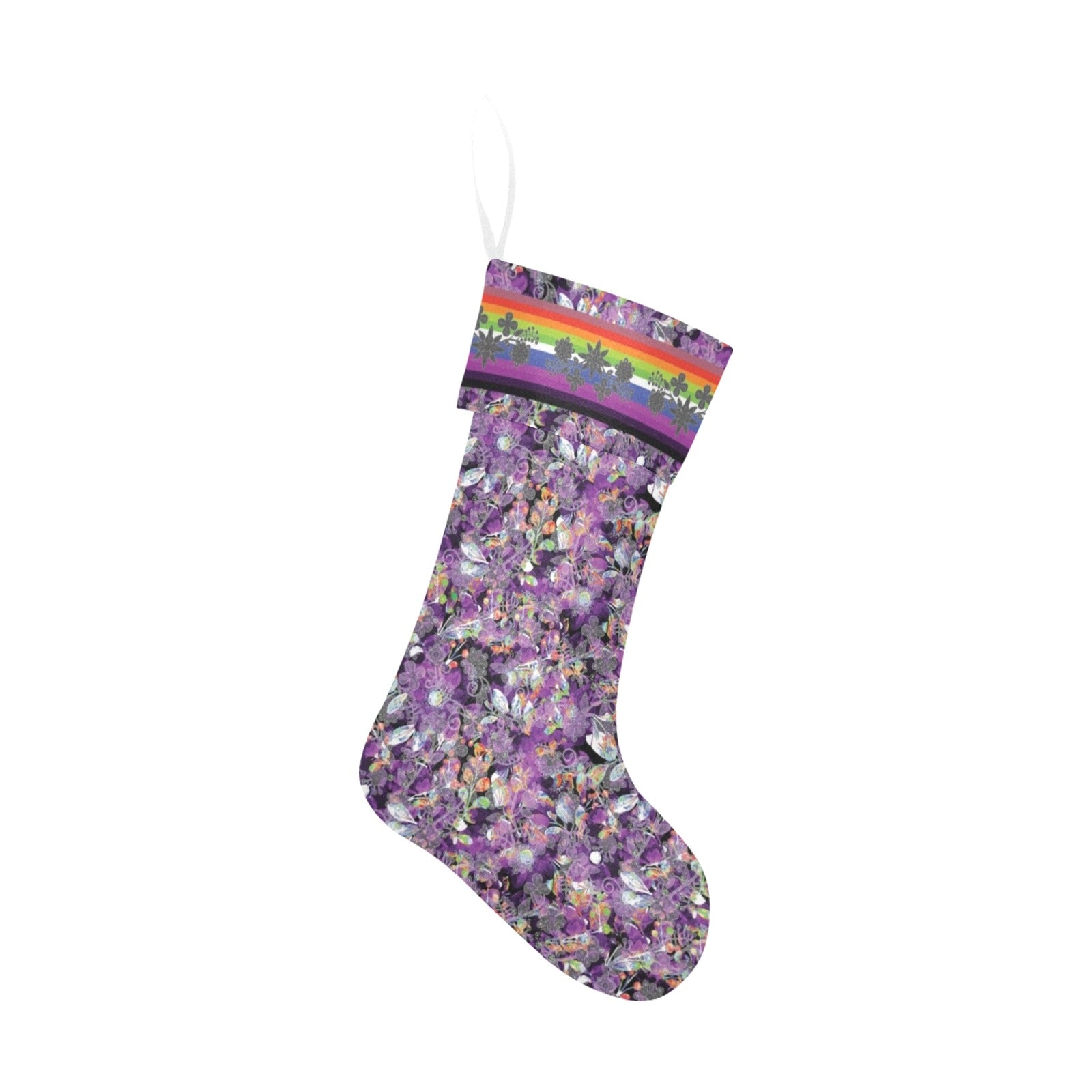 Culture in Nature Purple Christmas Stocking