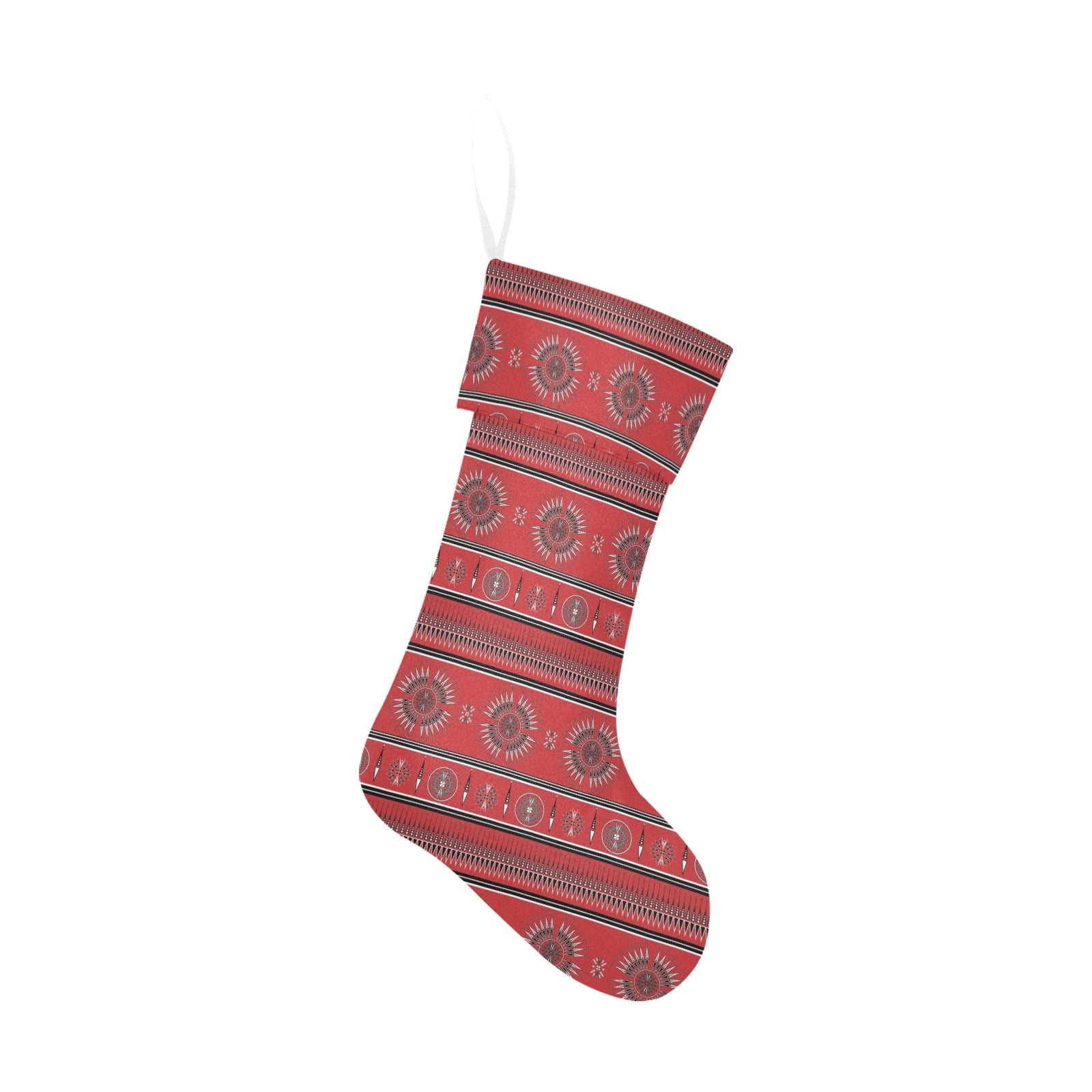 Evening Feather Wheel Blush Christmas Stocking
