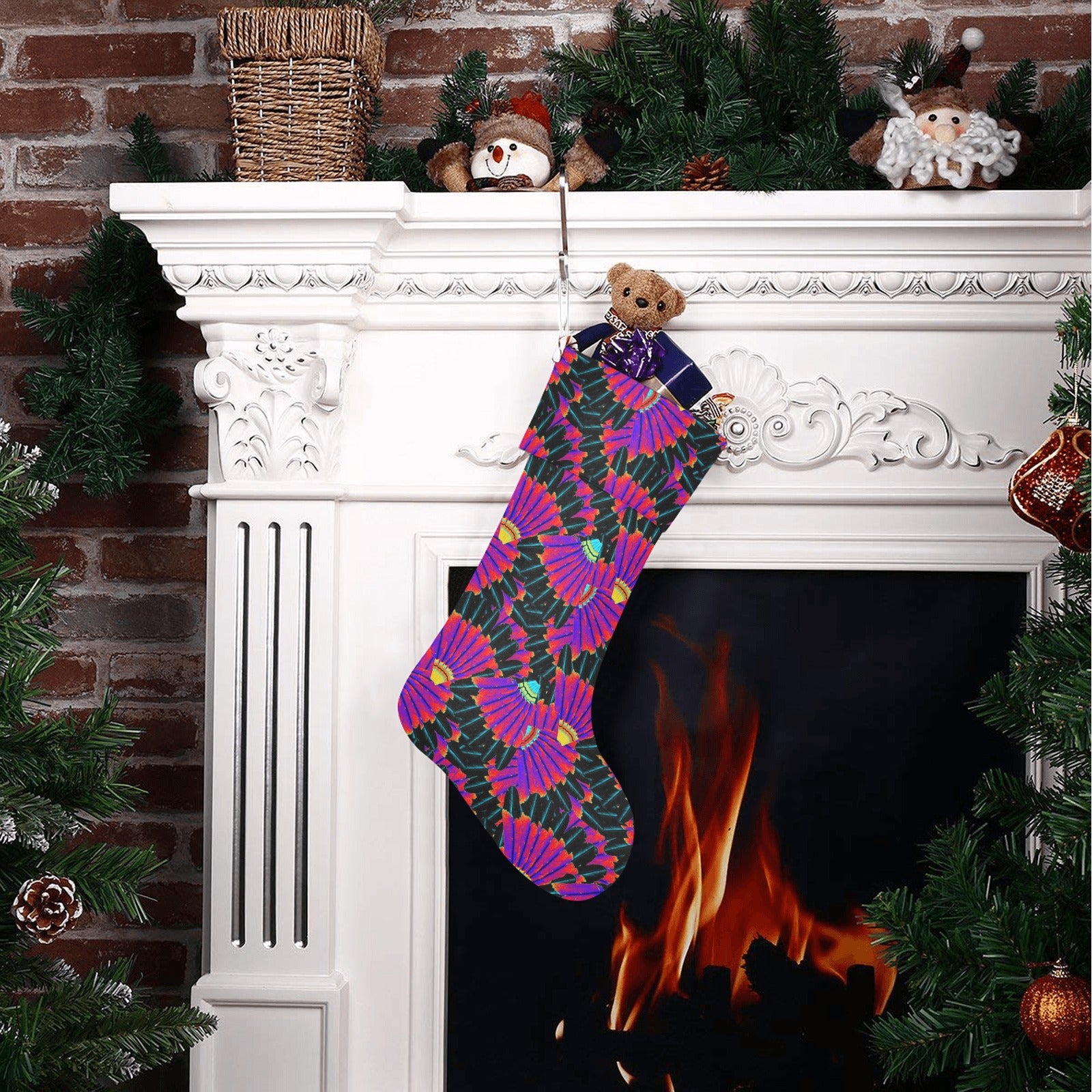 Eagle Feather Remix Christmas Stocking