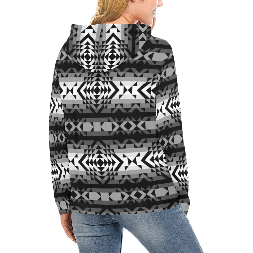 Black Rose Shadow Hoodie for Women (USA Size)